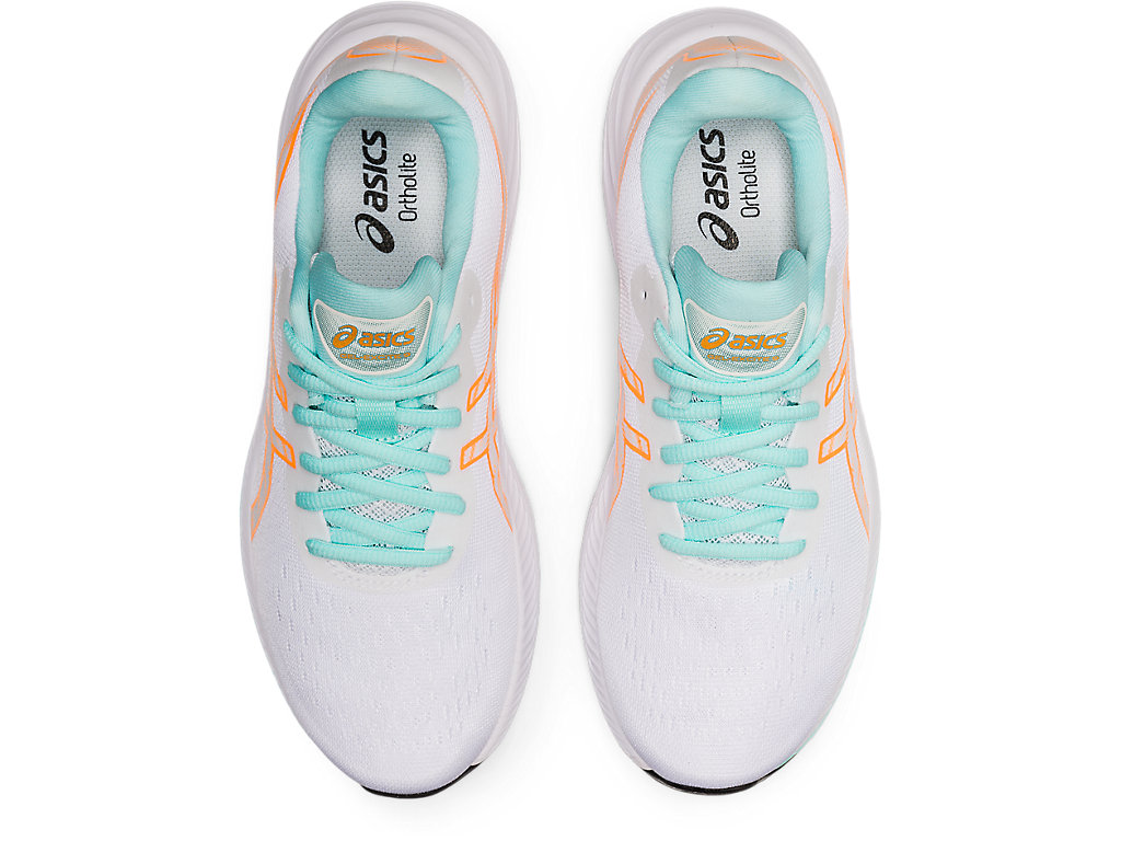 Women's Asics Gel-Excite 9 Walking Shoes White / Orange | 3724-DAIWZ