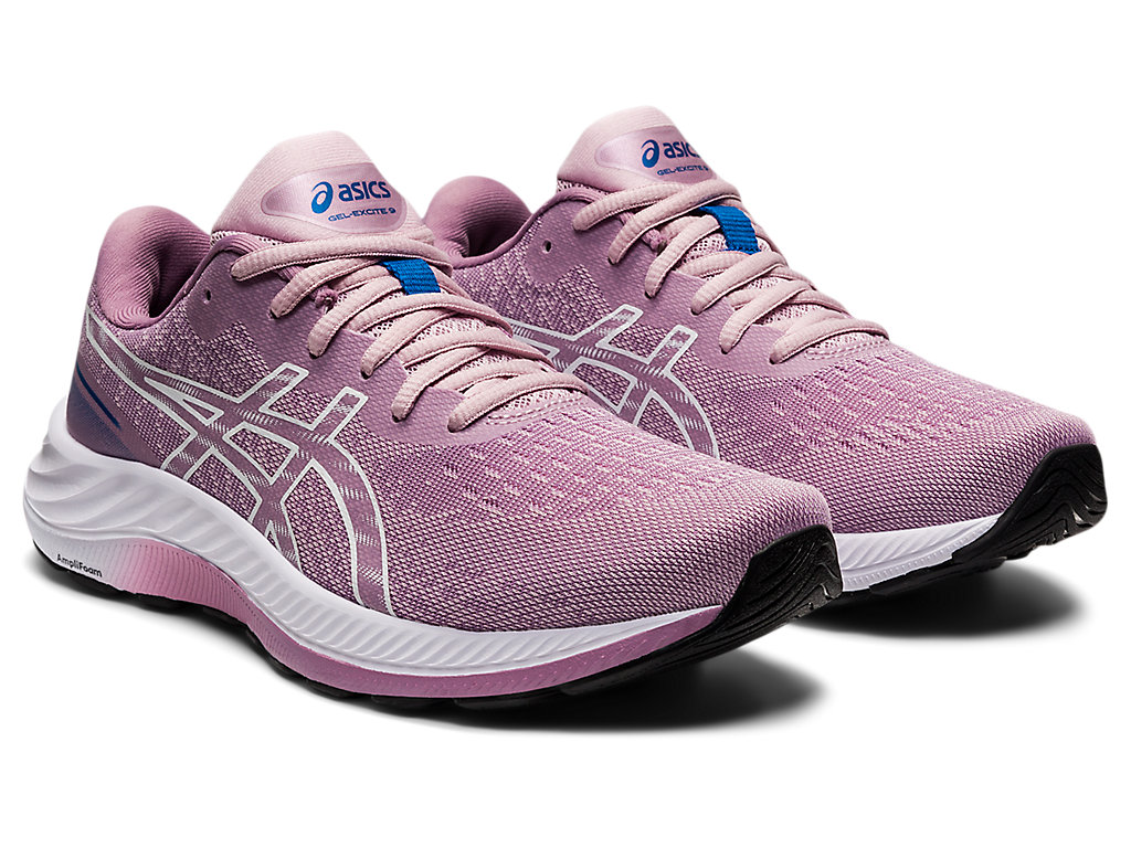 Women's Asics Gel-Excite 9 Walking Shoes Rose / White | 5213-QZDLY