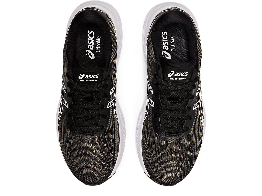 Women's Asics Gel-Excite 9 Walking Shoes Black / White | 7396-QHYDR