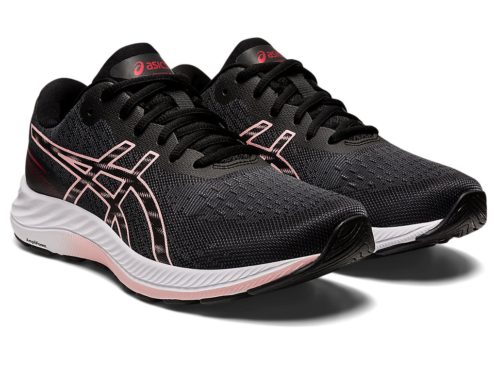 Women's Asics Gel-Excite 9 Walking Shoes Black / Rose | 8156-IPENW