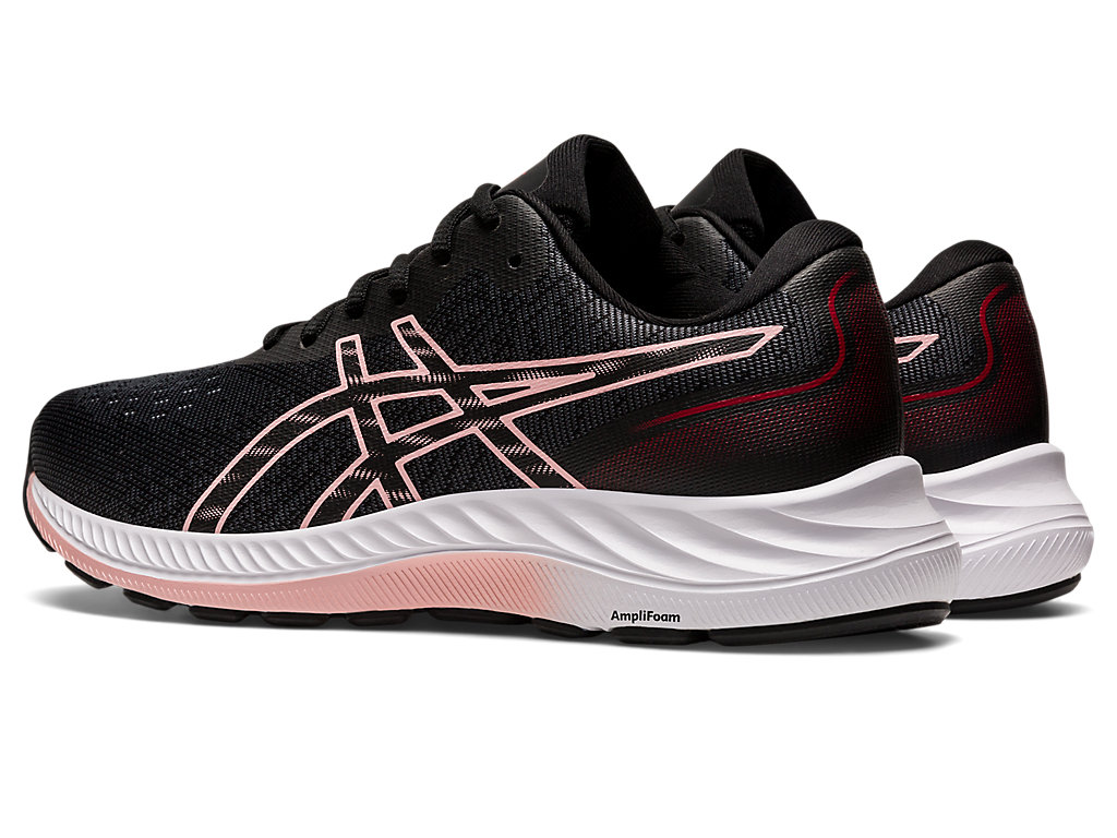 Women's Asics Gel-Excite 9 Walking Shoes Black / Rose | 8156-IPENW