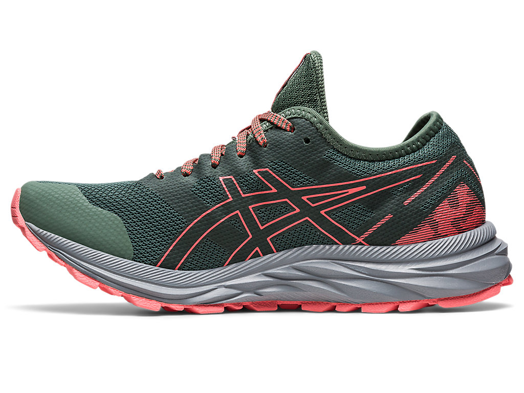 Women's Asics Gel-Excite Trail Trail Running Shoes Dark Green | 9274-BXZTW