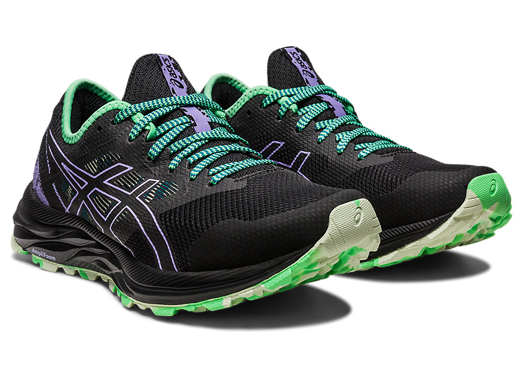 Women's Asics Gel-Excite Trail Trail Running Shoes Black / Purple | 9871-SJVNP