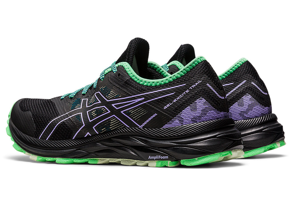 Women's Asics Gel-Excite Trail Trail Running Shoes Black / Purple | 9871-SJVNP