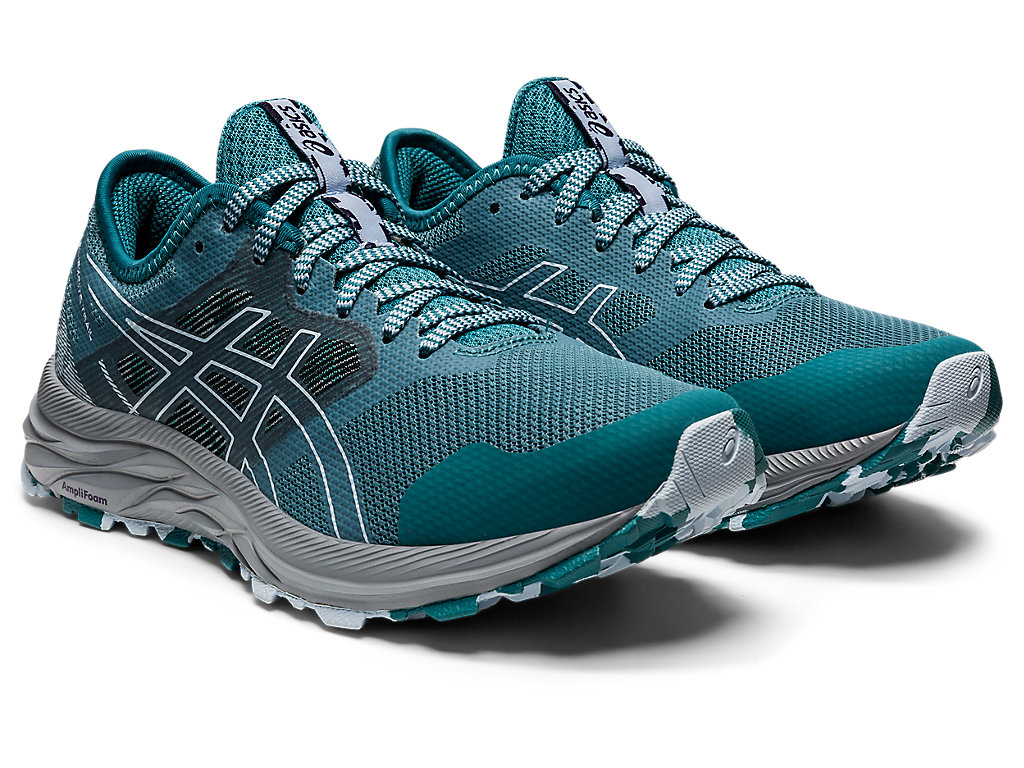 Women's Asics Gel-Excite Trail Walking Shoes Deep Green / Blue | 2358-ZWNUI