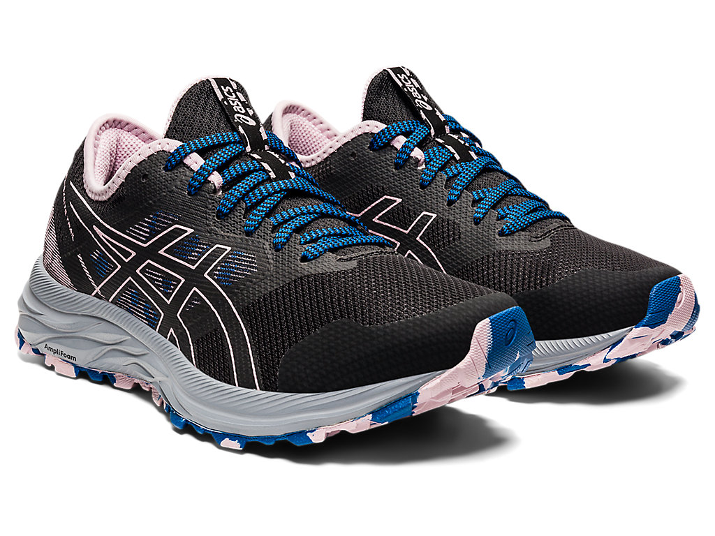 Women's Asics Gel-Excite Trail Walking Shoes Black / Rose | 6871-KVHZR