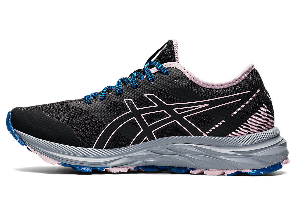 Women's Asics Gel-Excite Trail Walking Shoes Black / Rose | 6871-KVHZR