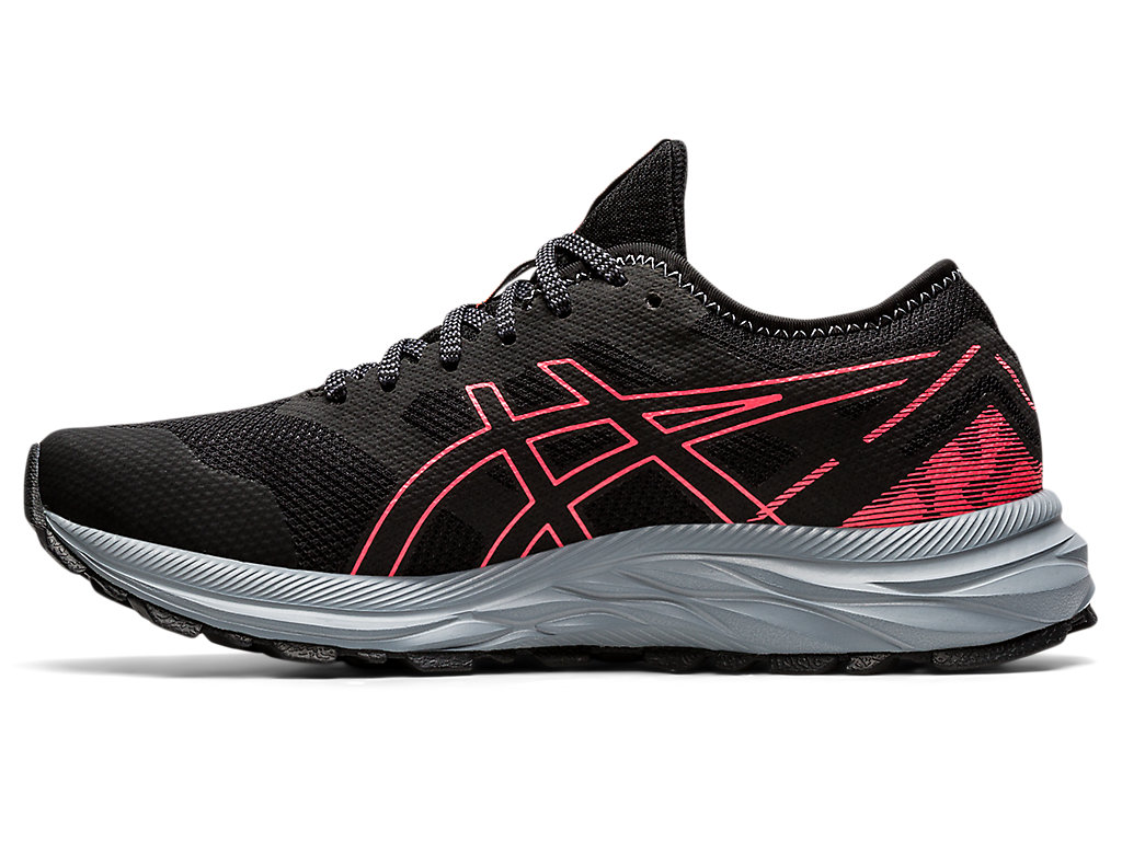 Women's Asics Gel-Excite Trail Walking Shoes Black / Coral | 7198-XCHSB