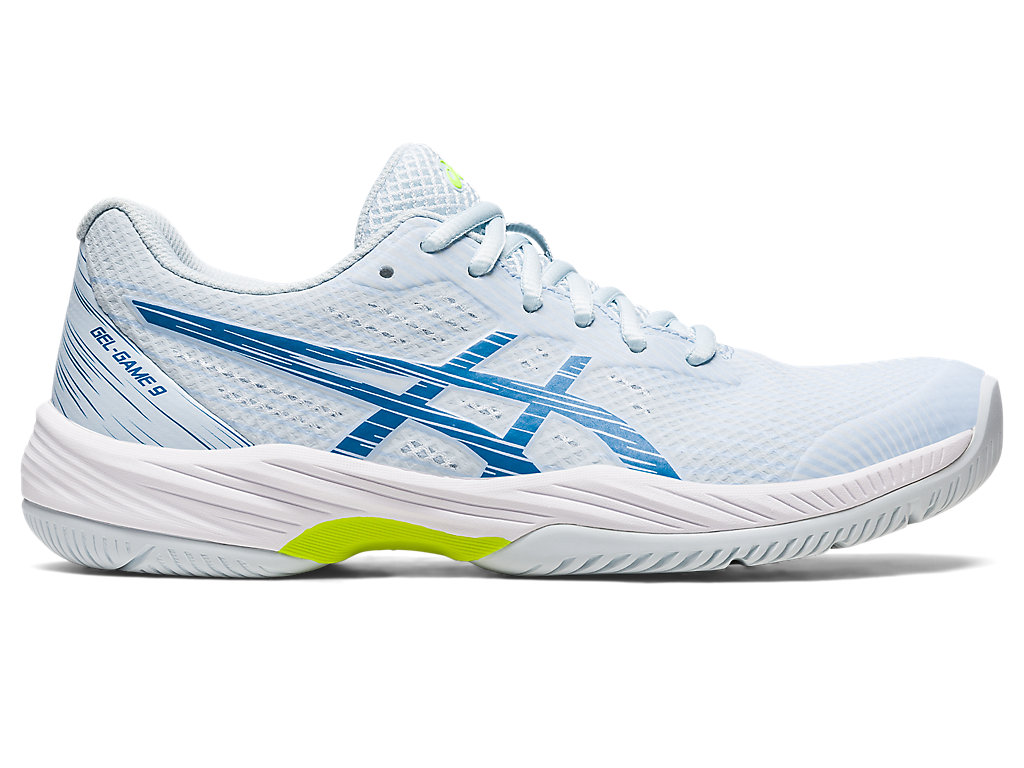 Women\'s Asics Gel-Game 9 Tennis Shoes Blue / Blue | 9670-QMOSK