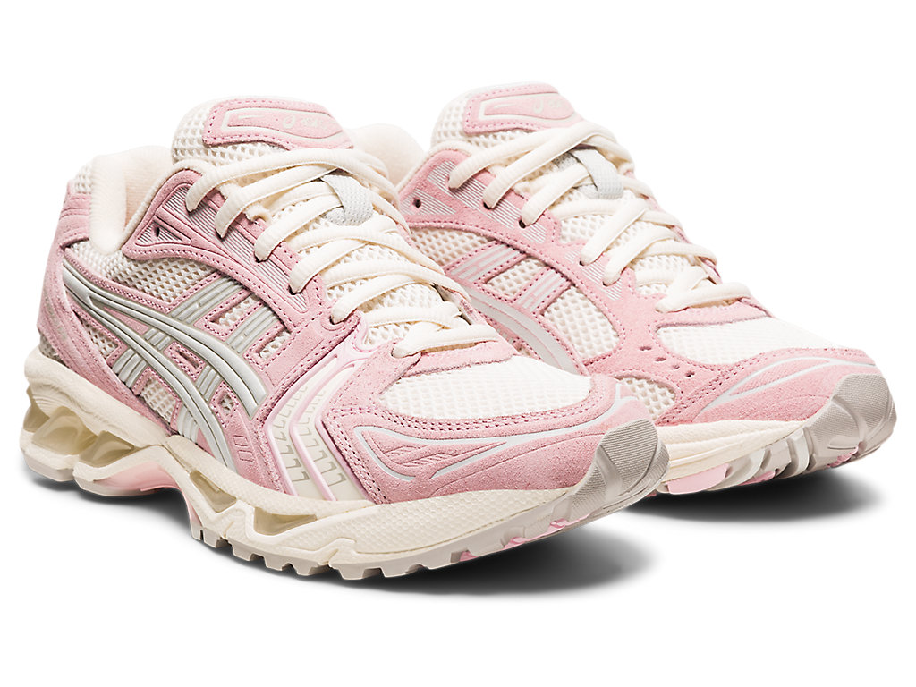 Women's Asics Gel-Kayano 14 Sneakers Cream / Pink Light Blue | 7805-TECYN