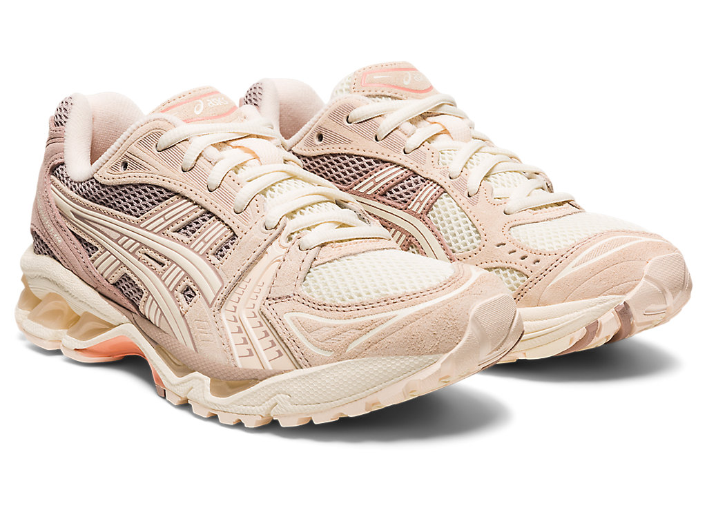 Women's Asics Gel-Kayano 14 Sneakers White Coral / Cream | 6320-SVMAC