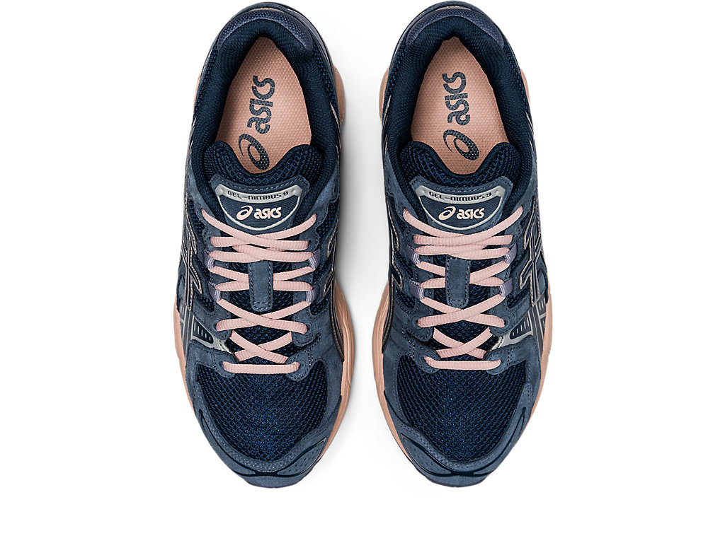 Women's Asics Gel-Nimbus 9 Sneakers Blue | 5034-AQLSD