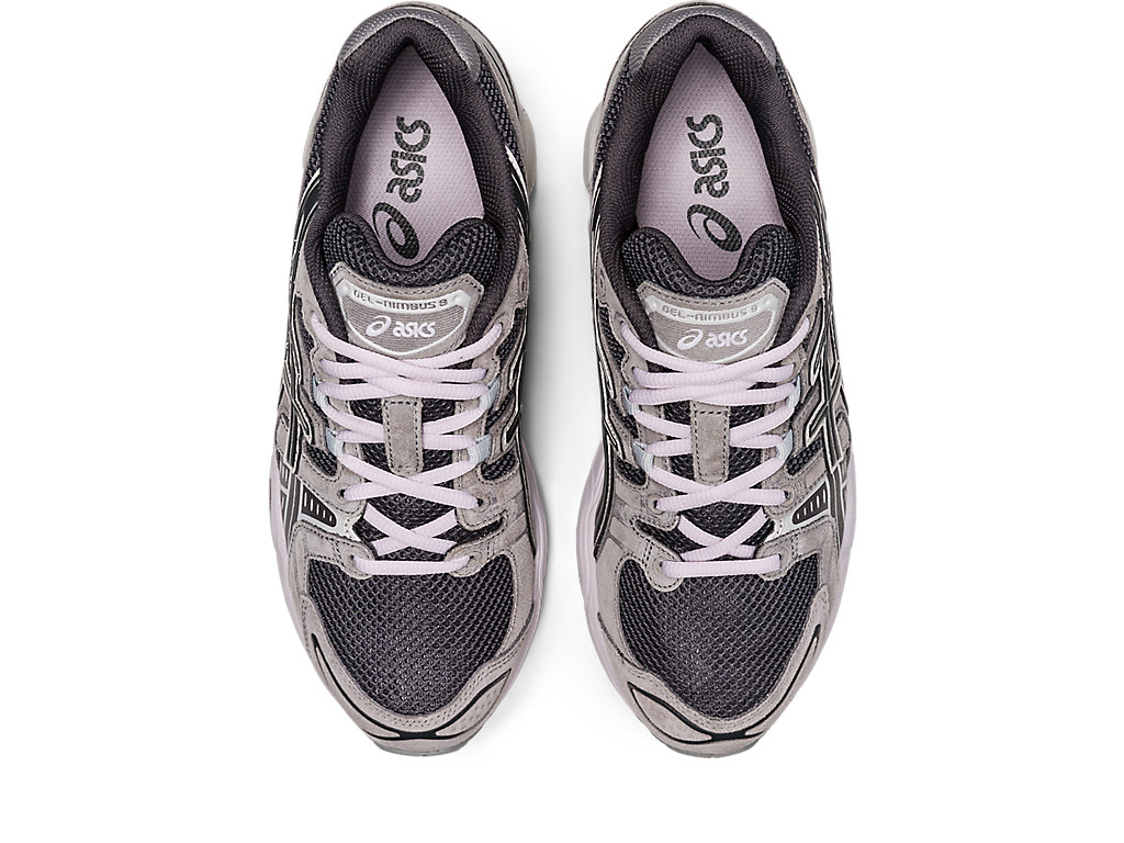 Women's Asics Gel-Nimbus 9 Sneakers Obsidian Grey / Grey | 8157-DHMKN