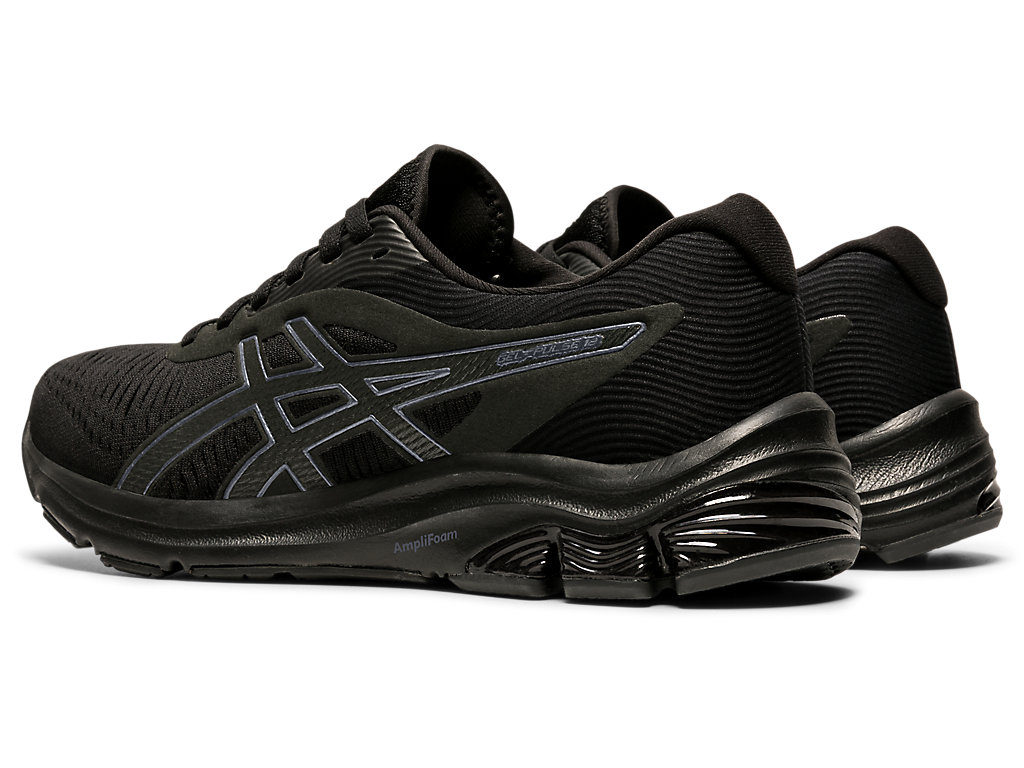 Women's Asics Gel-Pulse 12 Walking Shoes Black / Black | 4935-MWUFO