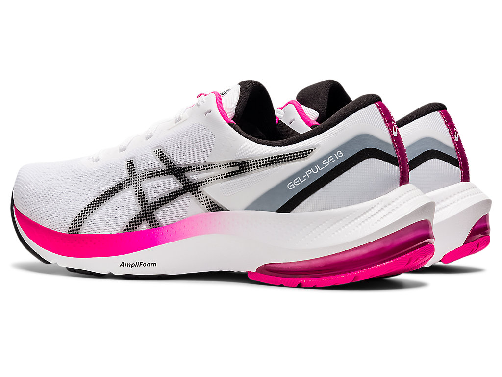 Women's Asics Gel-Pulse 13 Walking Shoes White / Black | 1628-HTMIE