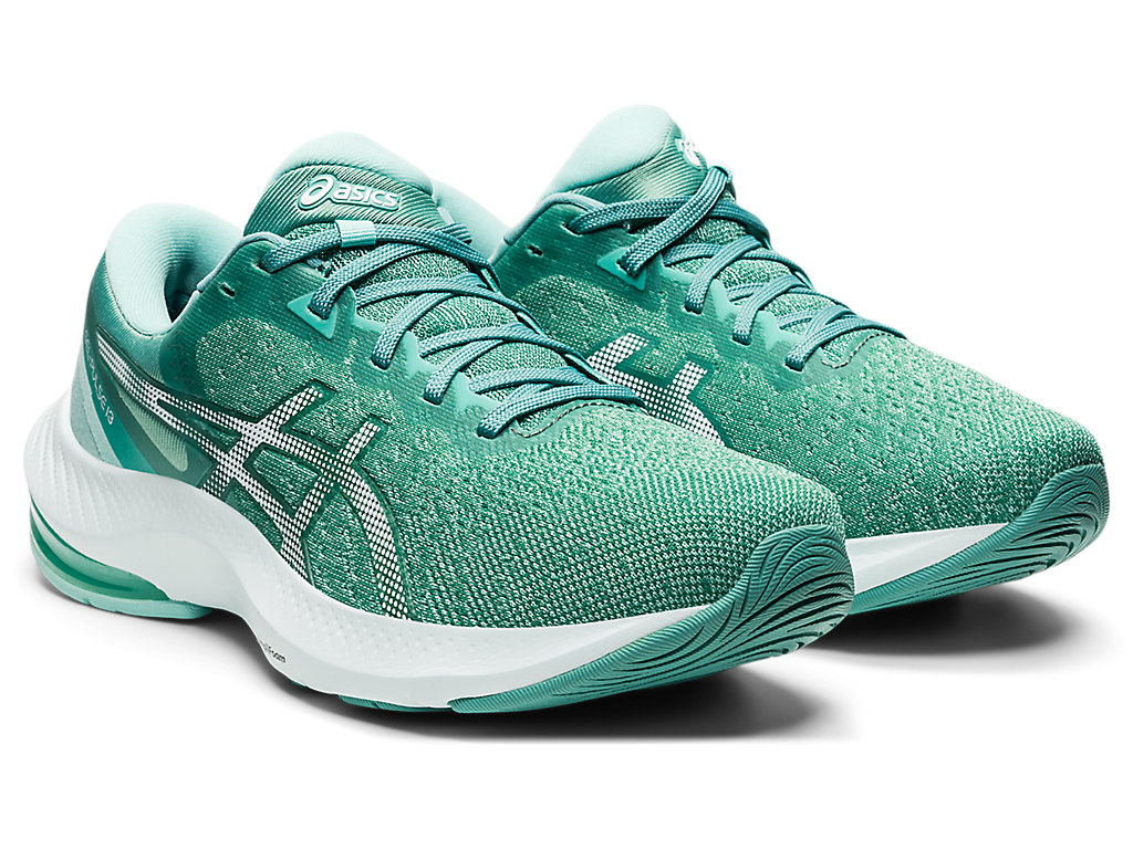 Women's Asics Gel-Pulse 13 Walking Shoes Olive / White | 3678-WVJUB