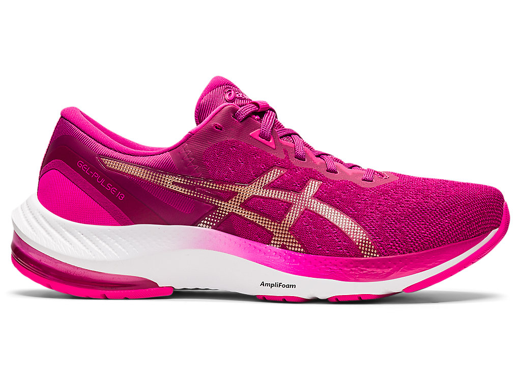 Women\'s Asics Gel-Pulse 13 Walking Shoes Fuchsia Red | 7095-DIZSA