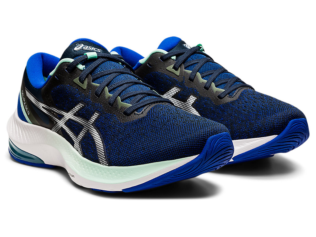 Women's Asics Gel-Pulse 13 Walking Shoes Blue / White | 7502-OJLTK