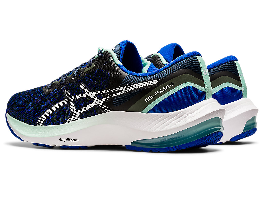 Women's Asics Gel-Pulse 13 Walking Shoes Blue / White | 7502-OJLTK