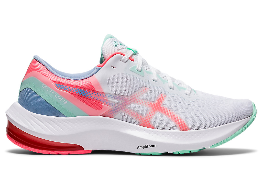 Women\'s Asics Gel-Pulse 13 Walking Shoes White / Coral | 9521-ADUPC