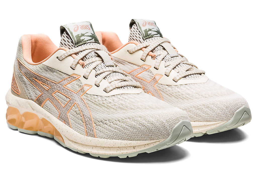 Women's Asics Gel-Quantum 180 Vii Sneakers Grey / Cream | 1795-JYDMW