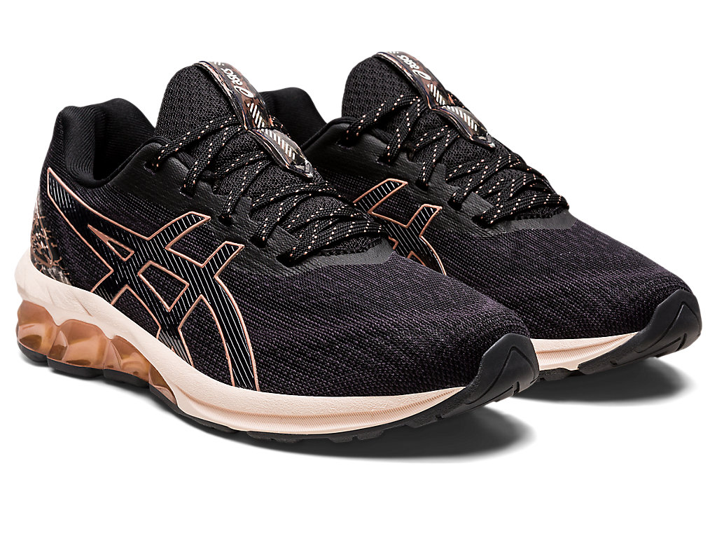 Women's Asics Gel-Quantum 180 Vii Sneakers Black / Rose Gold | 2175-NTIBZ