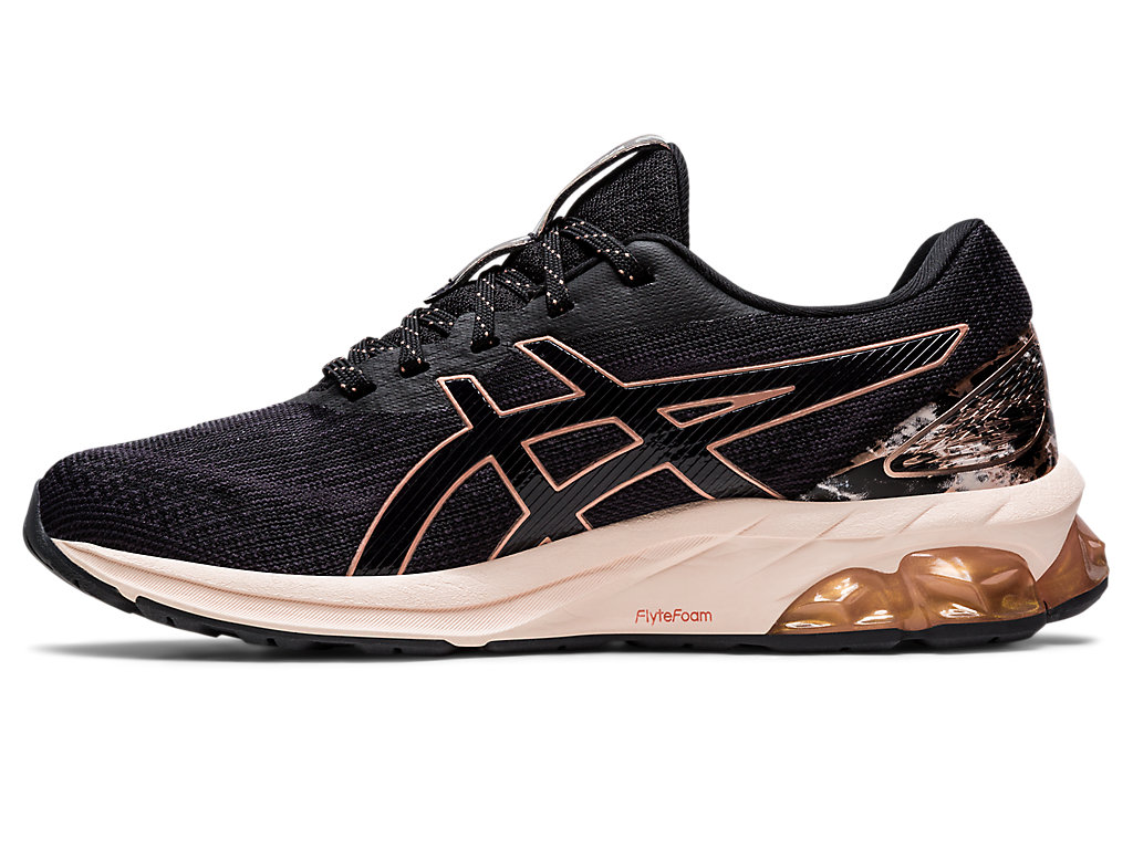 Women's Asics Gel-Quantum 180 Vii Sneakers Black / Rose Gold | 2175-NTIBZ