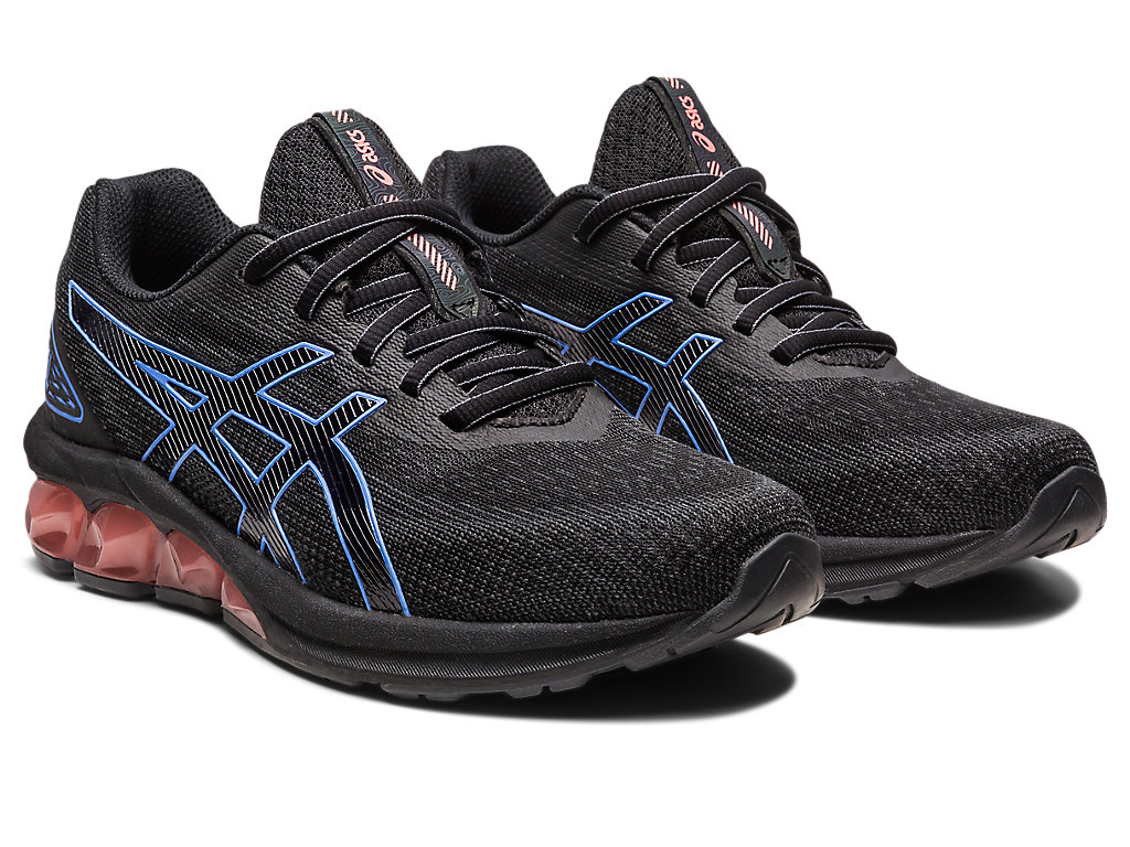 Women's Asics Gel-Quantum 180 Vii Sneakers Black / Blue | 3724-YFRLU