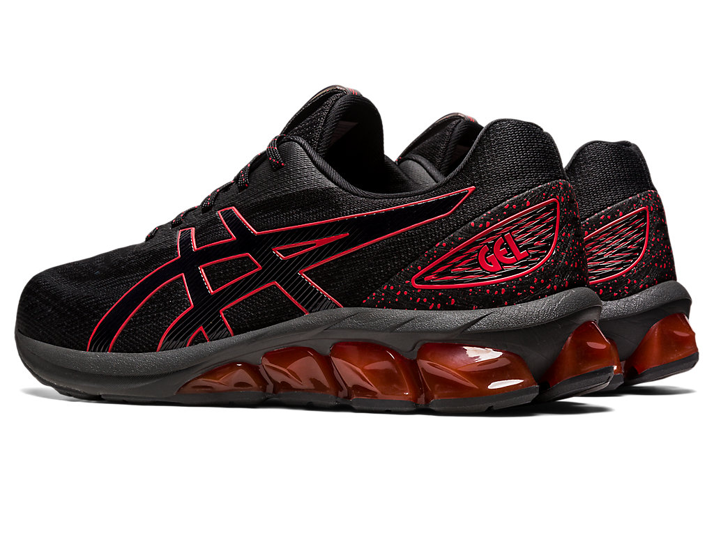 Women's Asics Gel-Quantum 180 Vii Sneakers Black / Red | 4957-IAVOJ