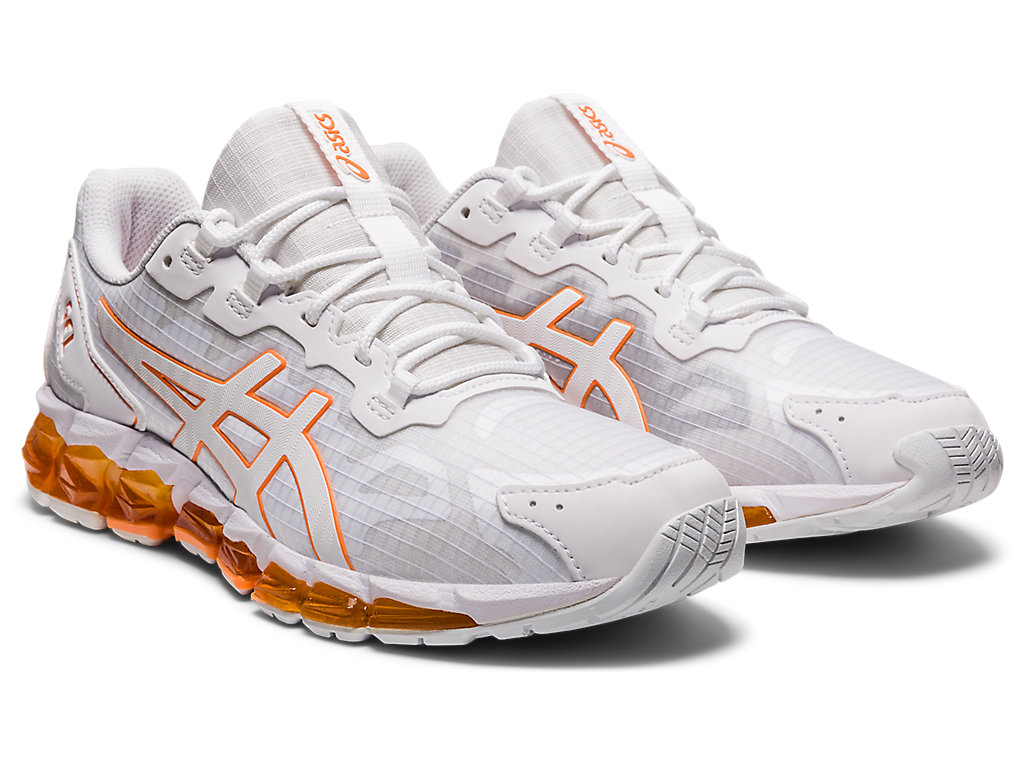 Women's Asics Gel-Quantum 360 6 Sneakers White / Orange Coral | 0398-MEVGB