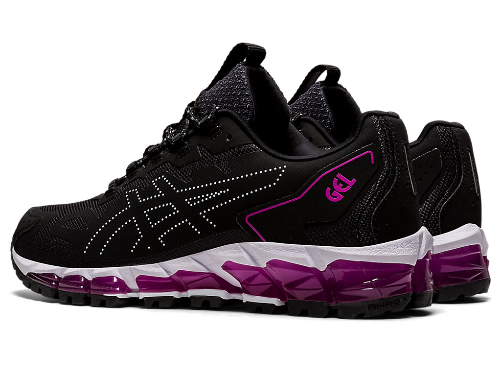 Women's Asics Gel-Quantum 360 6 Sneakers Black / Purple | 0843-DMGFS