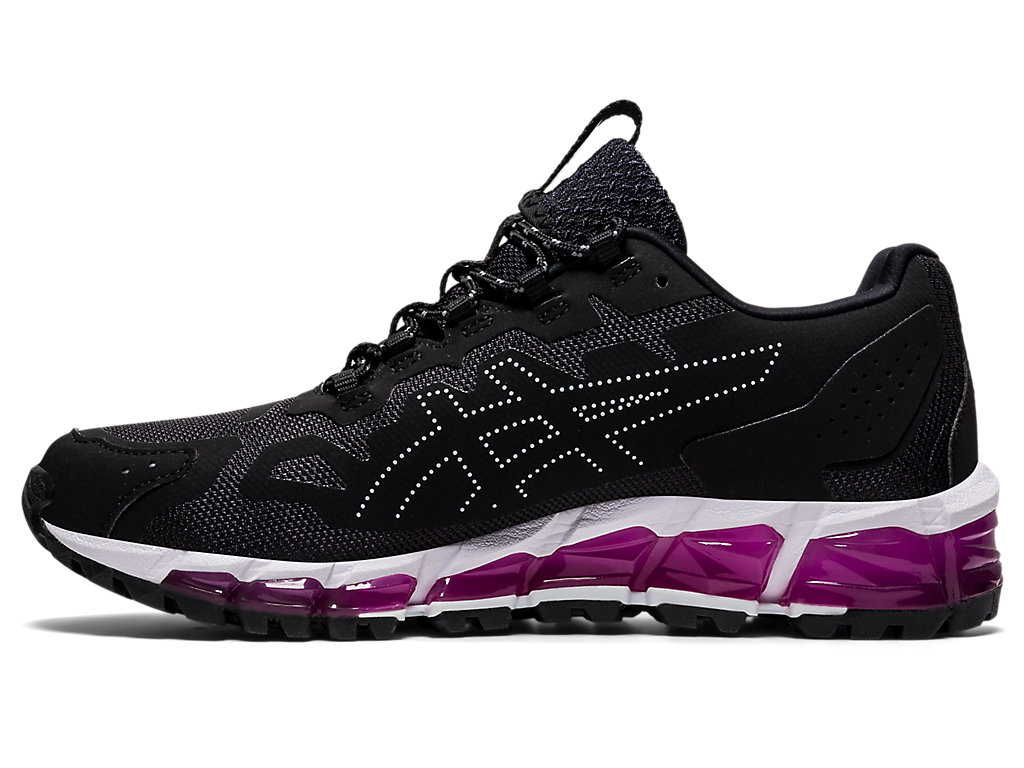 Women's Asics Gel-Quantum 360 6 Sneakers Black / Purple | 0843-DMGFS