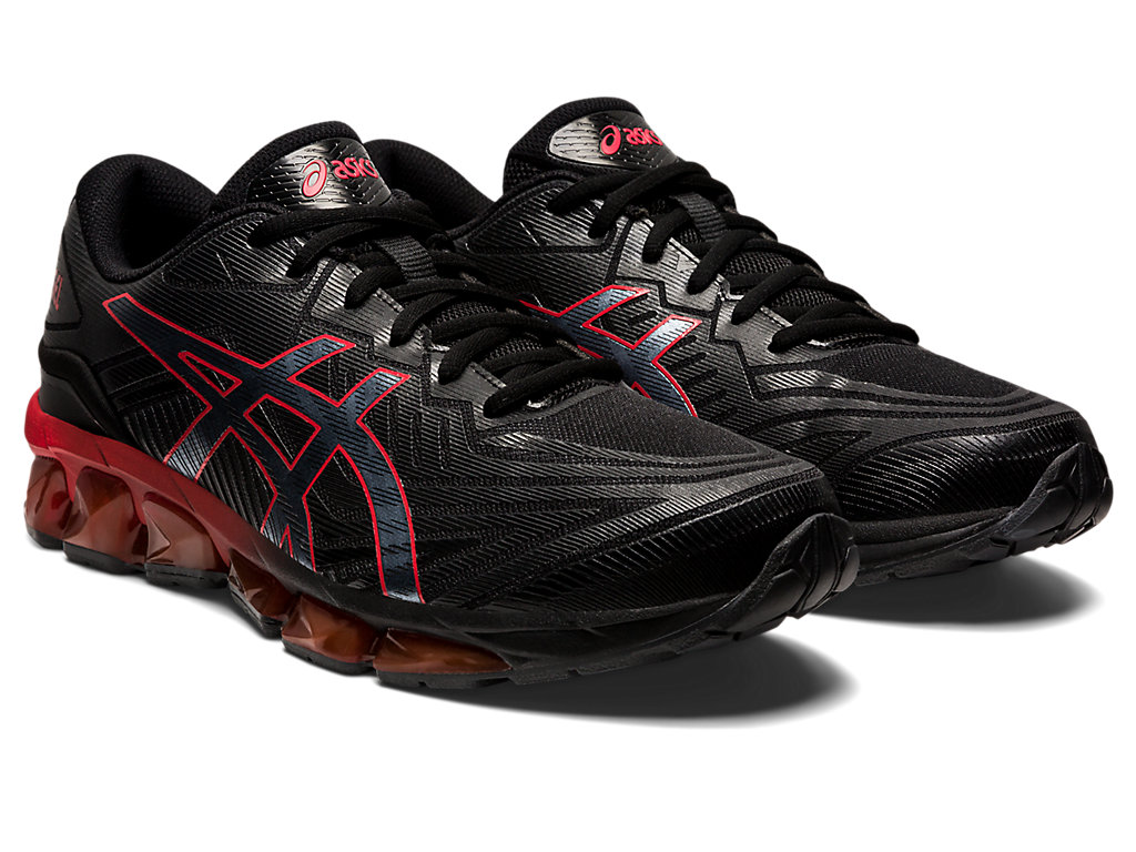 Women's Asics Gel-Quantum 360 Vii Sneakers Black / Red | 6412-VOXHB