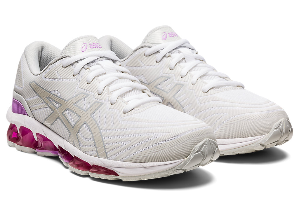 Women's Asics Gel-Quantum 360 Vii Sneakers White / Lavender | 9341-SCKBZ