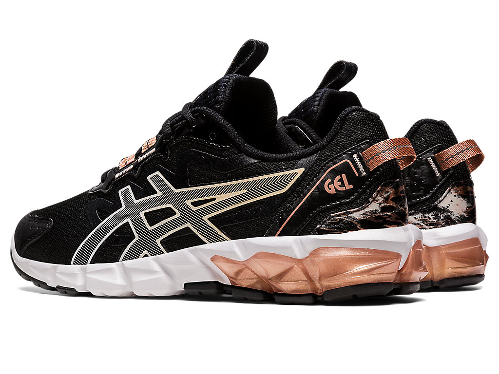 Women's Asics Gel-Quantum 90 Sneakers Black / Rose Gold | 5193-BAIEC