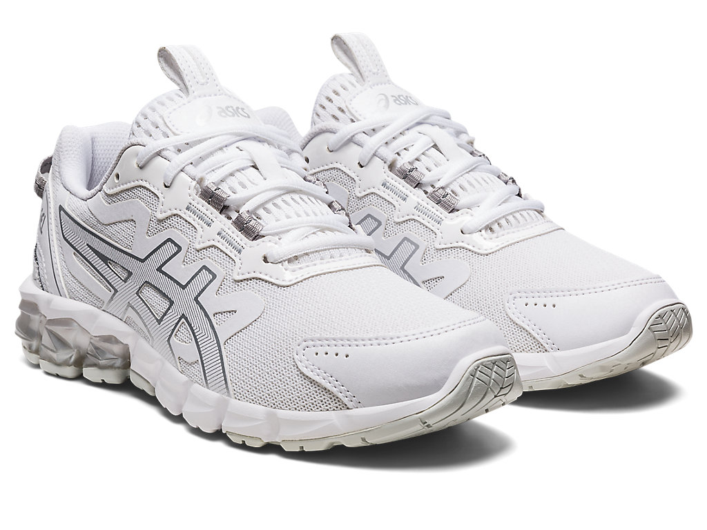 Women's Asics Gel-Quantum 90 Sneakers White / Silver | 2347-TEVYA