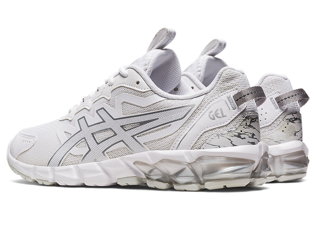 Women's Asics Gel-Quantum 90 Sneakers White / Silver | 2347-TEVYA