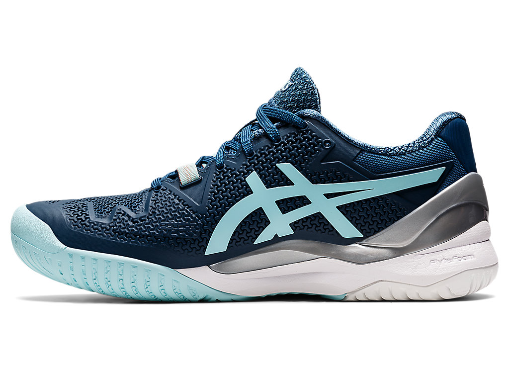 Women's Asics Gel-Resolution 8 (D) Tennis Shoes Light Indigo / Blue | 4812-PRODH