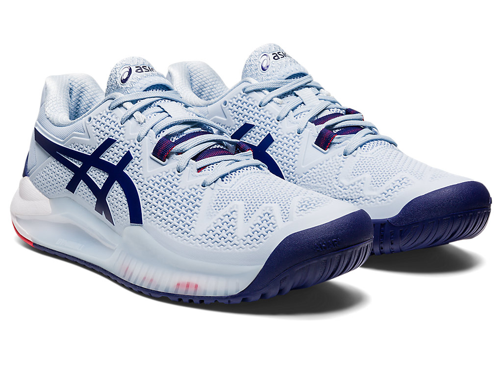 Women's Asics Gel-Resolution 8 (D) Tennis Shoes Blue | 5683-FLAYO