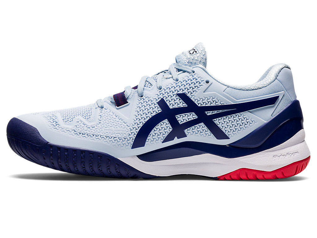 Women's Asics Gel-Resolution 8 (D) Tennis Shoes Blue | 5683-FLAYO