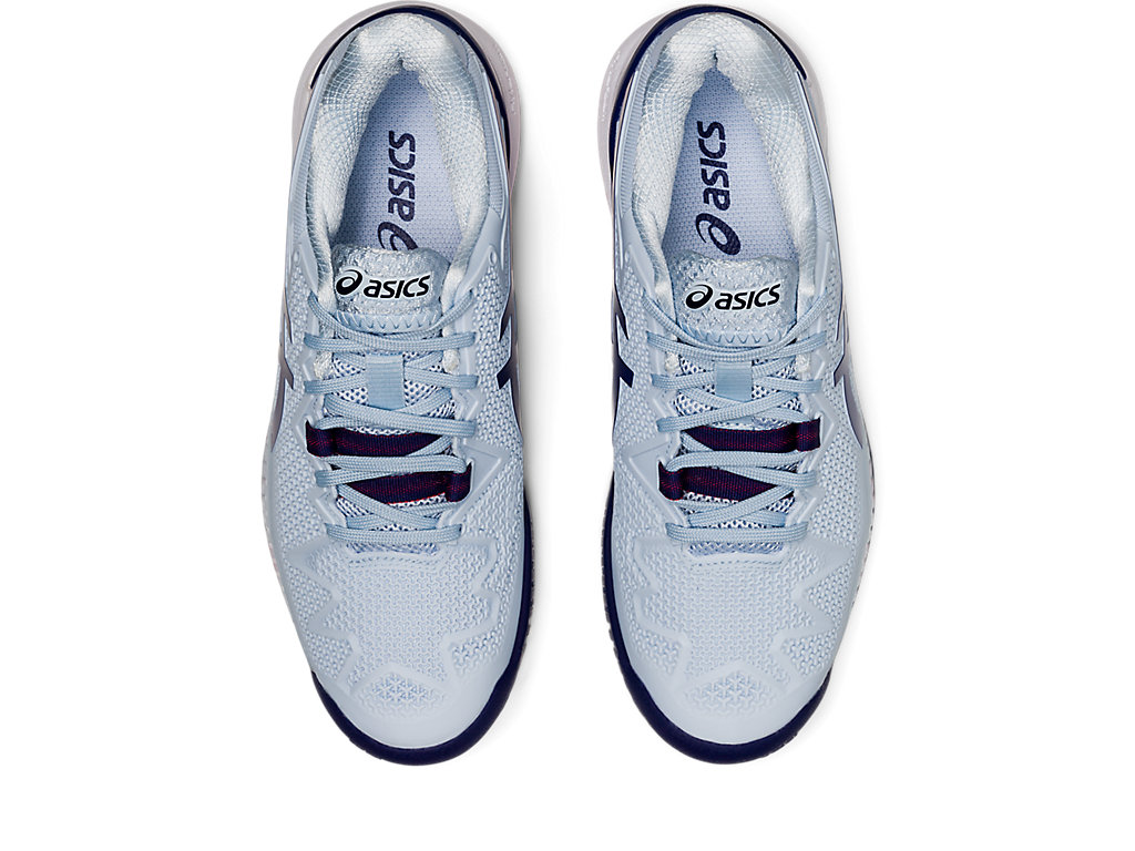 Women's Asics Gel-Resolution 8 (D) Tennis Shoes Blue | 5683-FLAYO