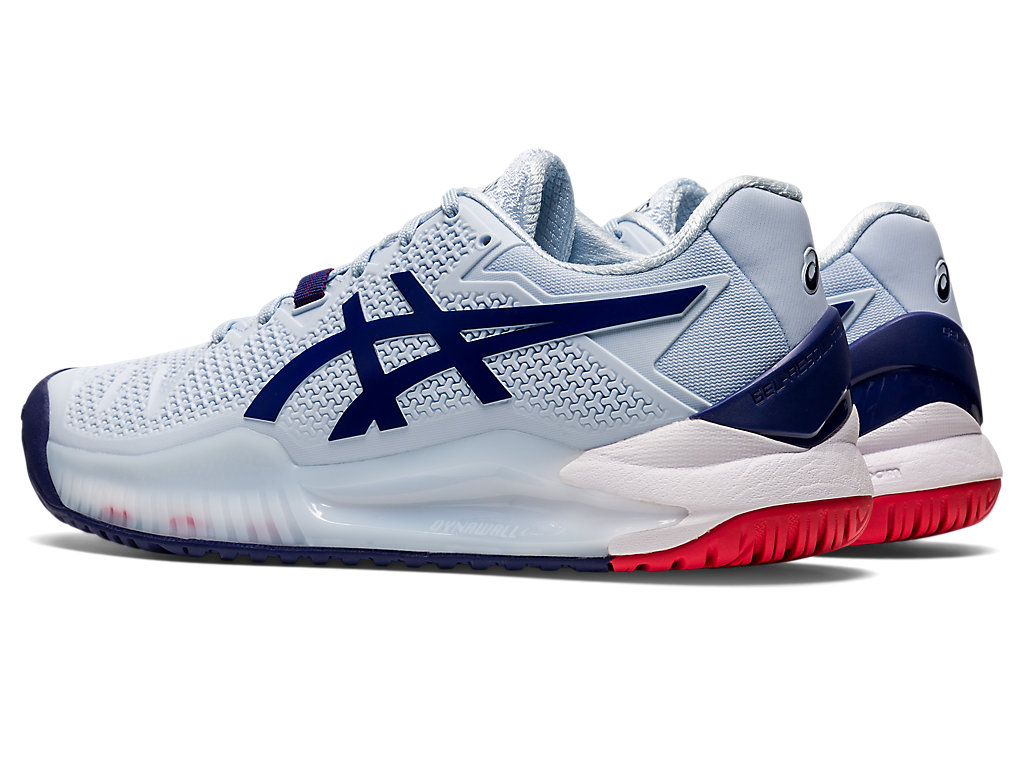 Women's Asics Gel-Resolution 8 Tennis Shoes Blue / Blue | 5139-UVSDY