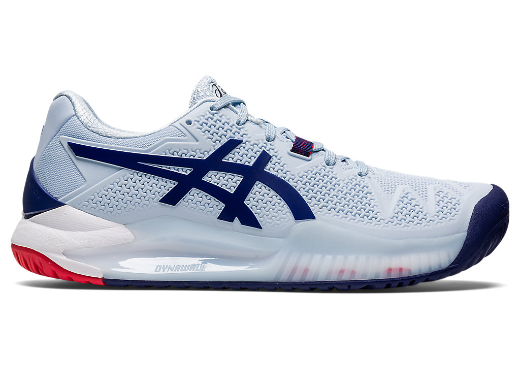 Women\'s Asics Gel-Resolution 8 Tennis Shoes Blue / Blue | 5139-UVSDY