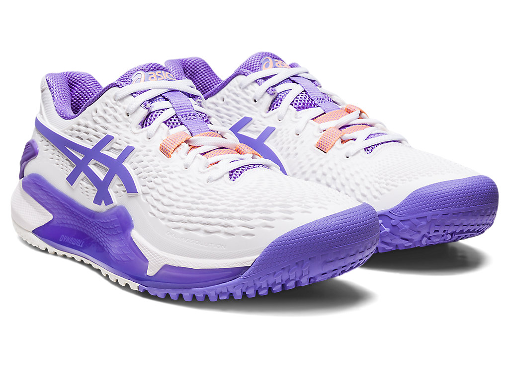 Women's Asics Gel-Resolution 9 Oc Tennis Shoes White | 5328-VAMFC