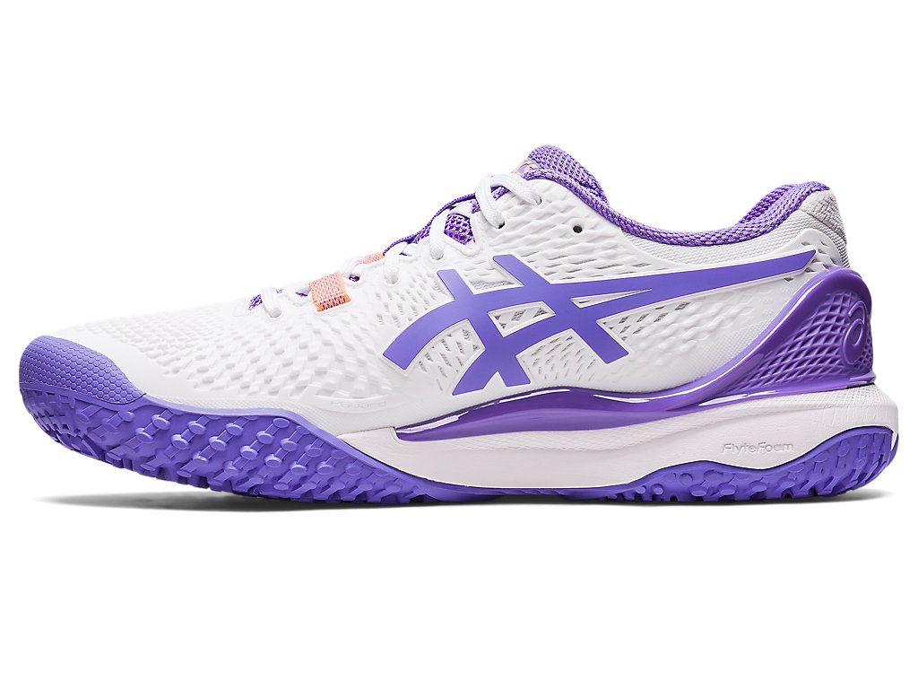 Women's Asics Gel-Resolution 9 Oc Tennis Shoes White | 5328-VAMFC