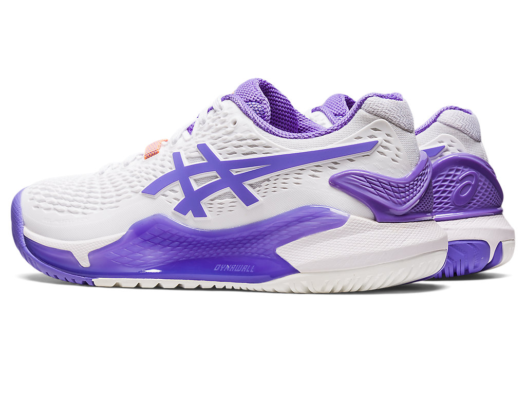 Women's Asics Gel-Resolution 9 Tennis Shoes White | 2193-MISWT