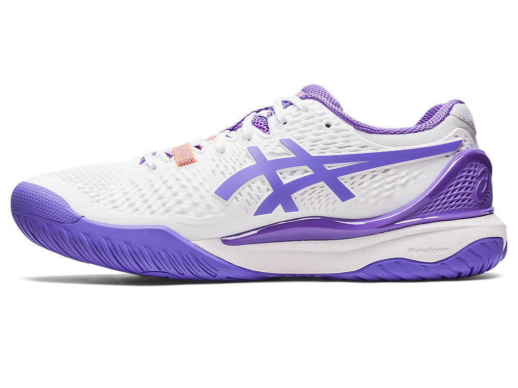 Women's Asics Gel-Resolution 9 Tennis Shoes White | 2193-MISWT