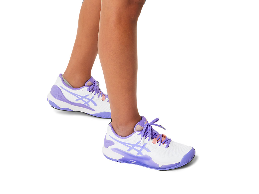 Women's Asics Gel-Resolution 9 Tennis Shoes White | 2193-MISWT