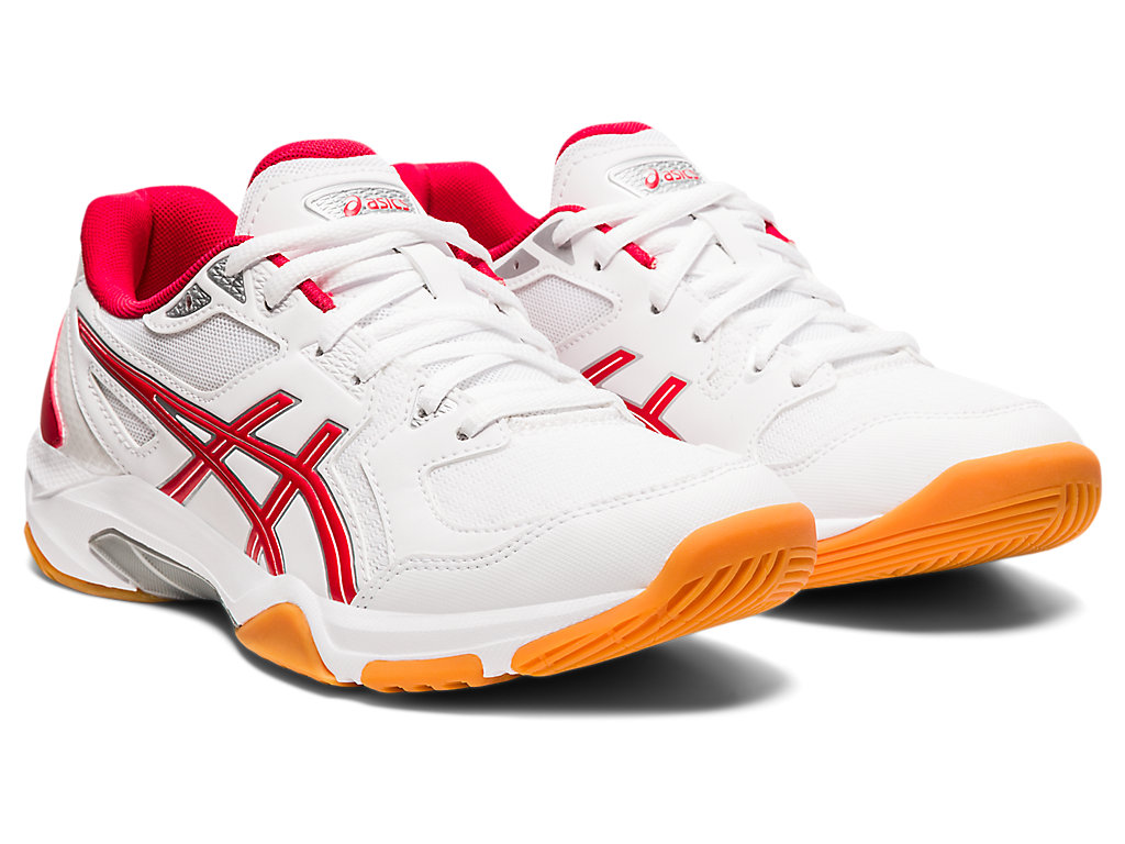 Women's Asics Gel-Rocket 10 Volleyball Shoes White / Red | 0786-CPUNF