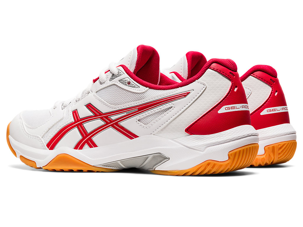 Women's Asics Gel-Rocket 10 Volleyball Shoes White / Red | 0786-CPUNF